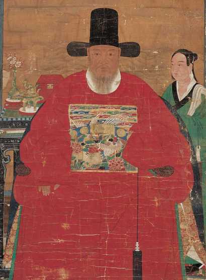佚名 祖像 镜心